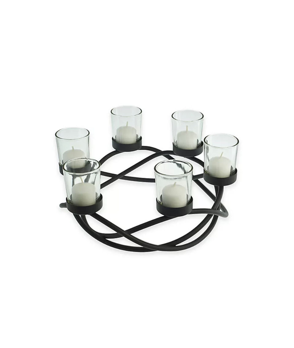 Thumbnail: Wrought Iron Candle Centerpiece 
