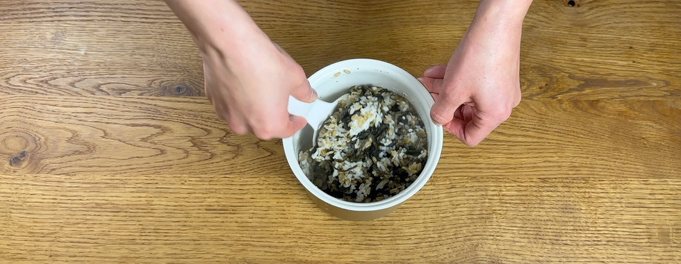 Reis und die Gondre vermischen