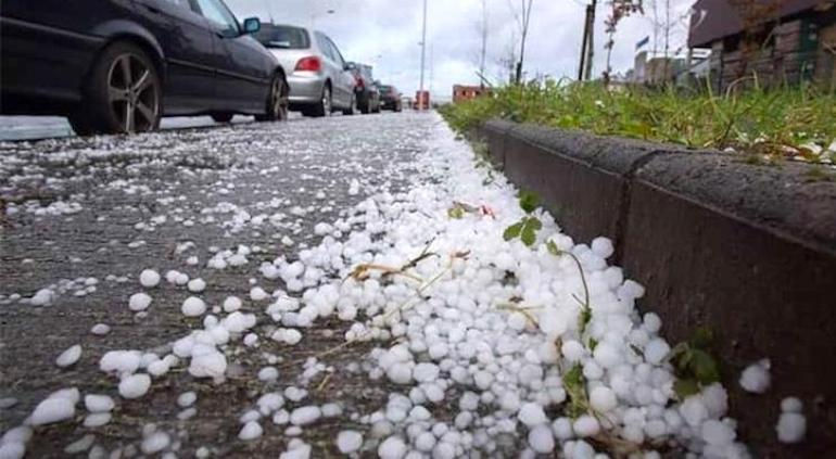 No hubo daños considerables por caída de granizo informo Protección Civil.