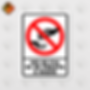 Señal de "NO SE FIA NI SE PRESTA"