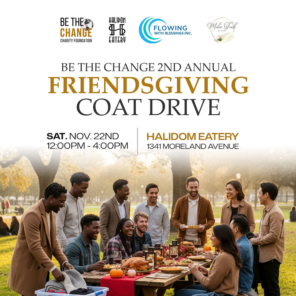 Be The Change 2nd Annual Friendsgiving Coat Drive