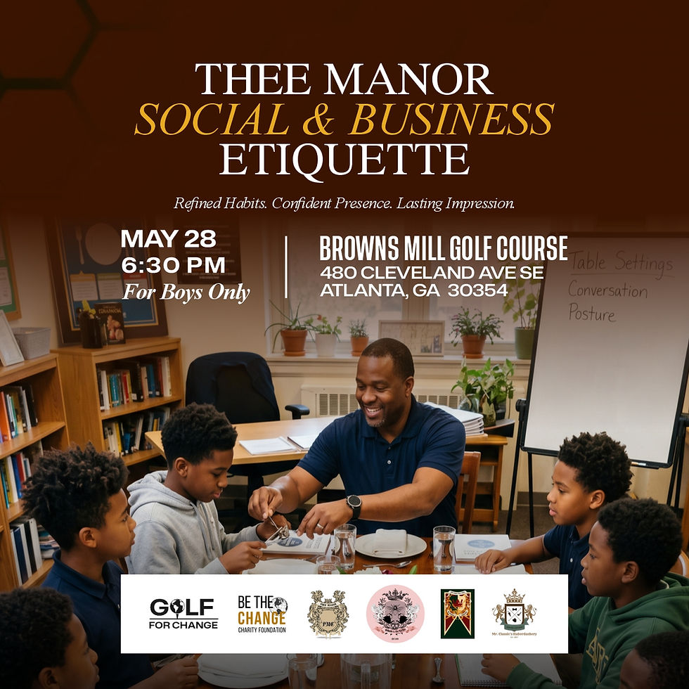 Thee Manor Social and Business Etiquette