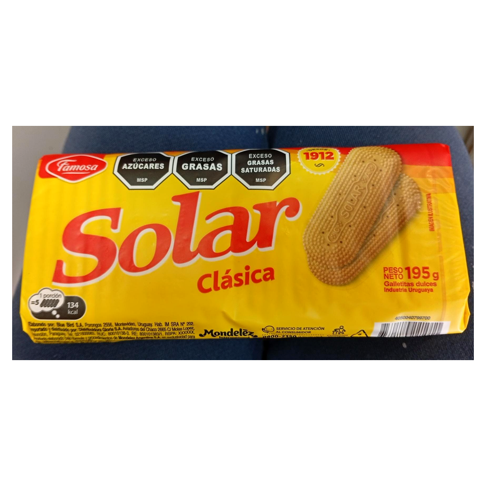 FAMOSA GALLETITA SOLAR 195 GR