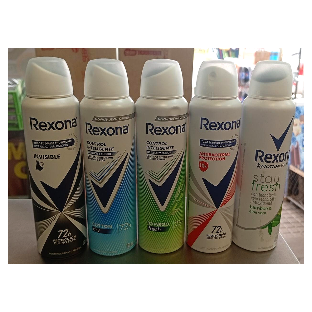 DESODORANTE AEROSOL DAMA REXONA ANTIBACTERIAL