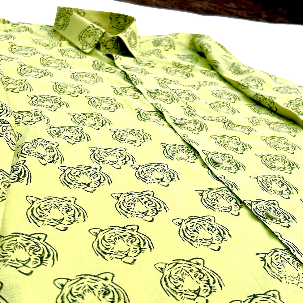 Thumbnail: All over tiger block printed shirt
