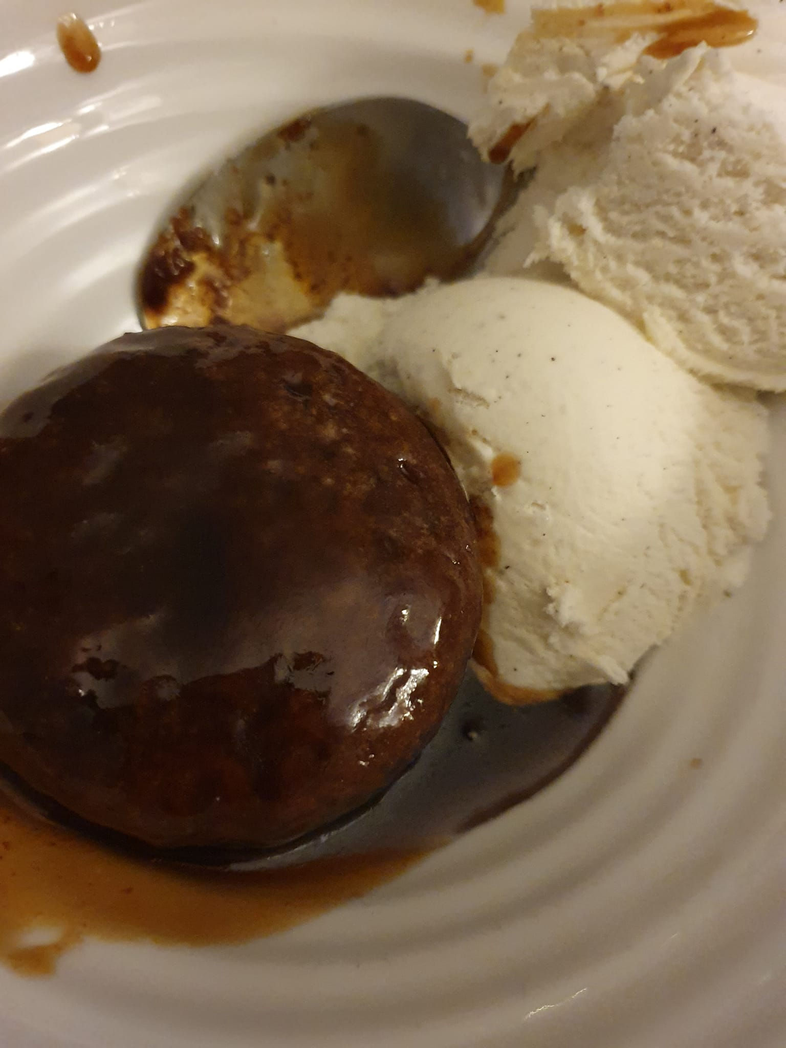 Award winning sticky toffee pudding