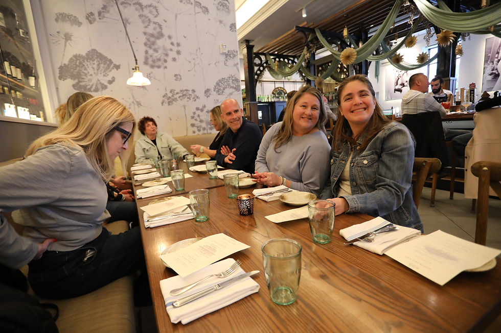 Newport Hidden Gems Escape welcome dinner at Stoneacre Brasserie