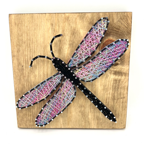 DIY String Art Kit - Dragonfly Design | Rainbow Option | Custom Colors ...