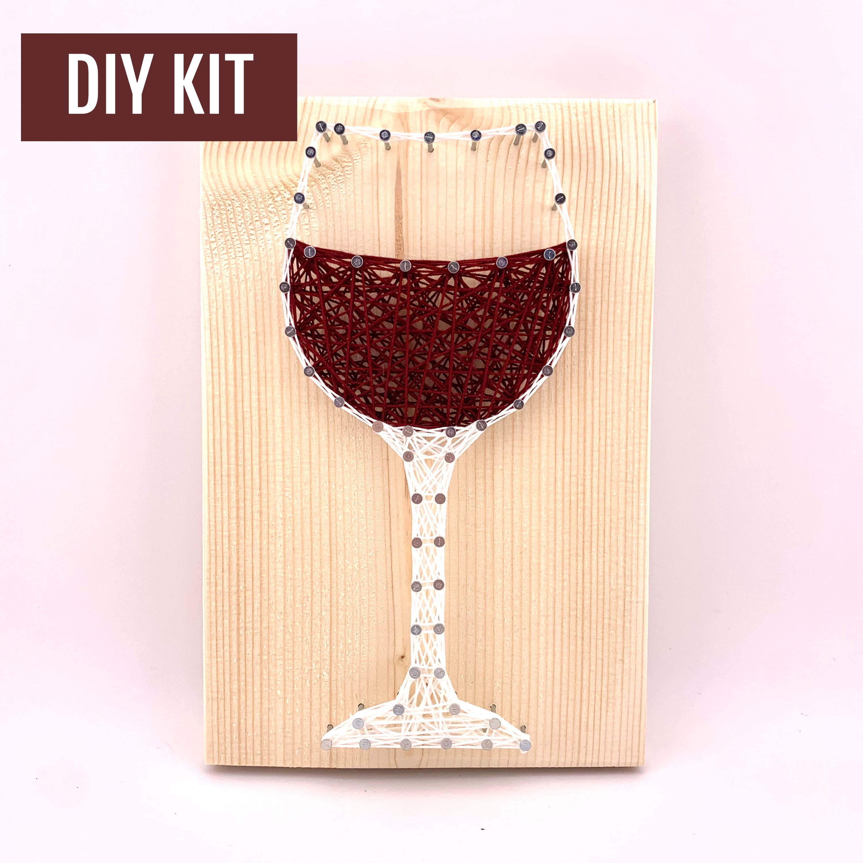 DIY Wine Glass String Art Kit