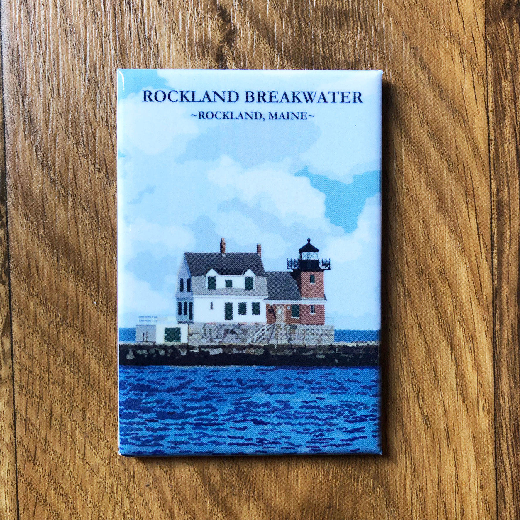 Rockland Breakwater - Maine Lighthouse Magnet