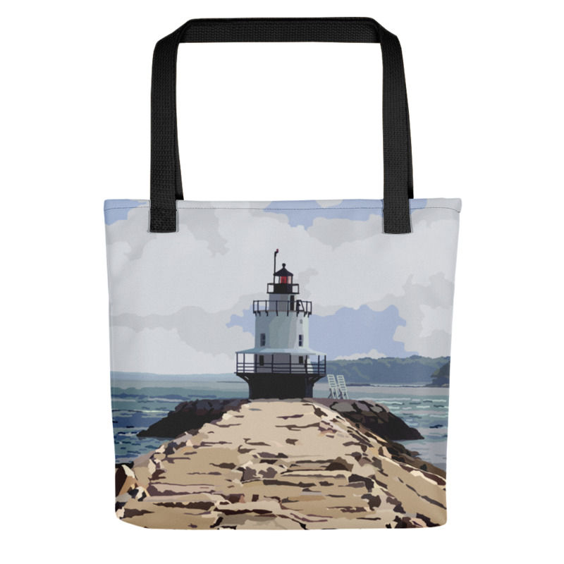 Spring Point Ledge Light - Maine Lighthouse Tote Bag