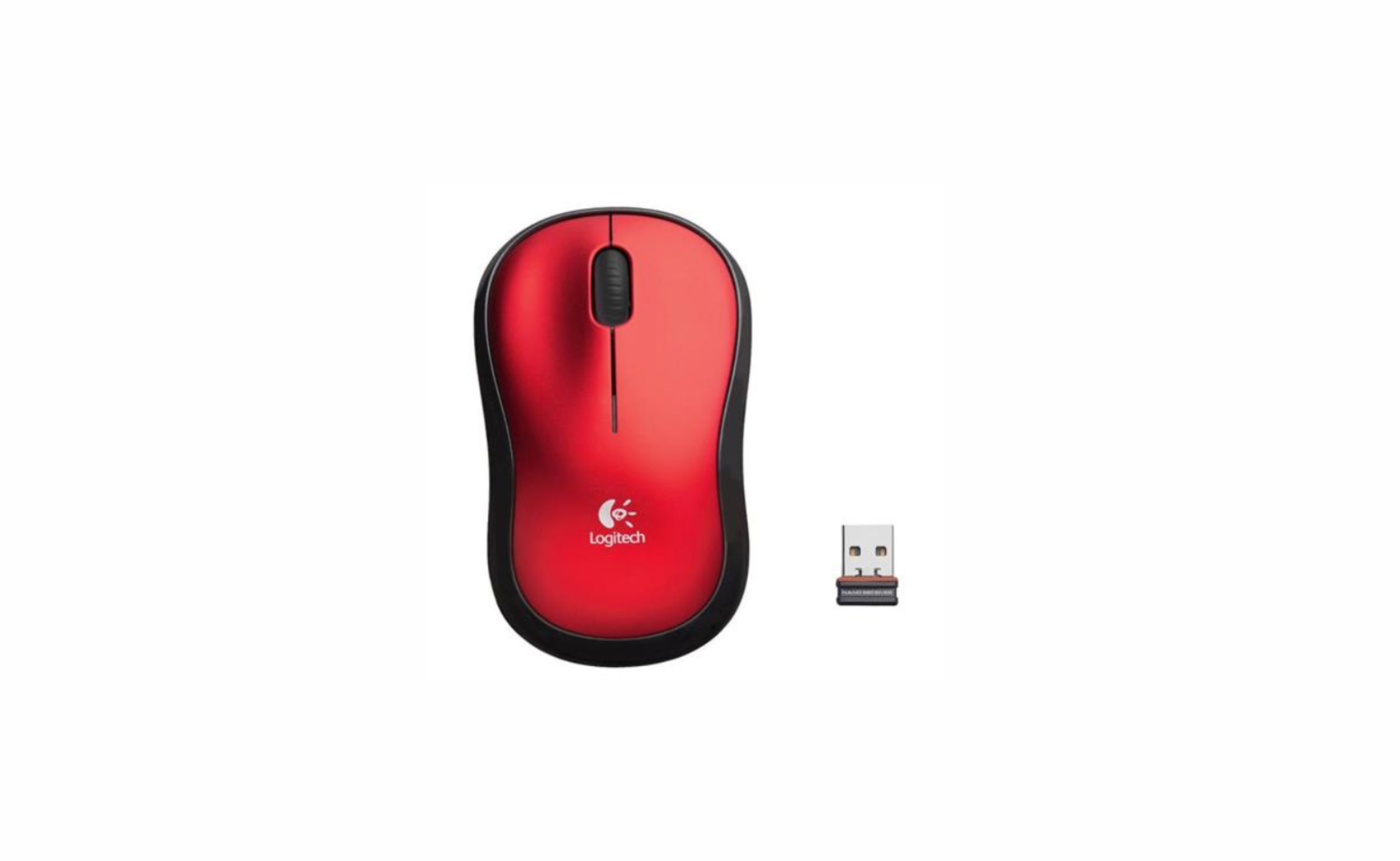 Mouse Wireless M185 - Vermelho - Logitech - cód. 5641