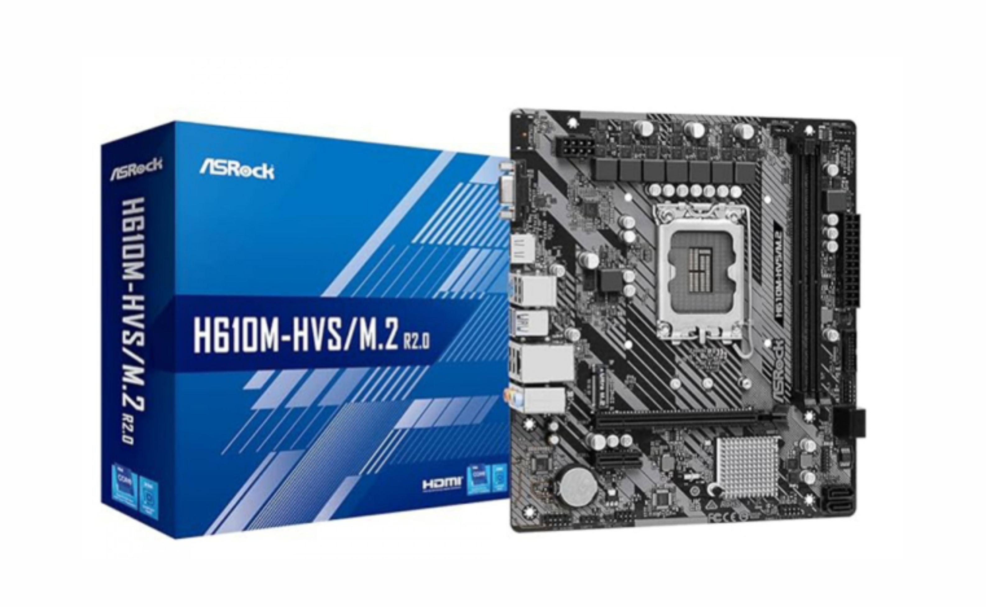 Placa Mãe H610M-HVS LGA 1700 DDR4 ASROCK - cód. 13791