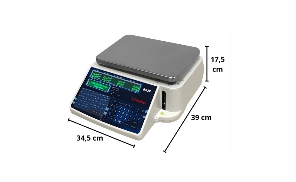 Miniatura: Balança URANO Digital Ethernet com Etiquetadora BA37 31/2 - cód. 13809