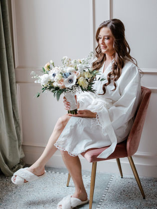 Custom bridal robe made from mother's wedding gown in St. Louis, MO