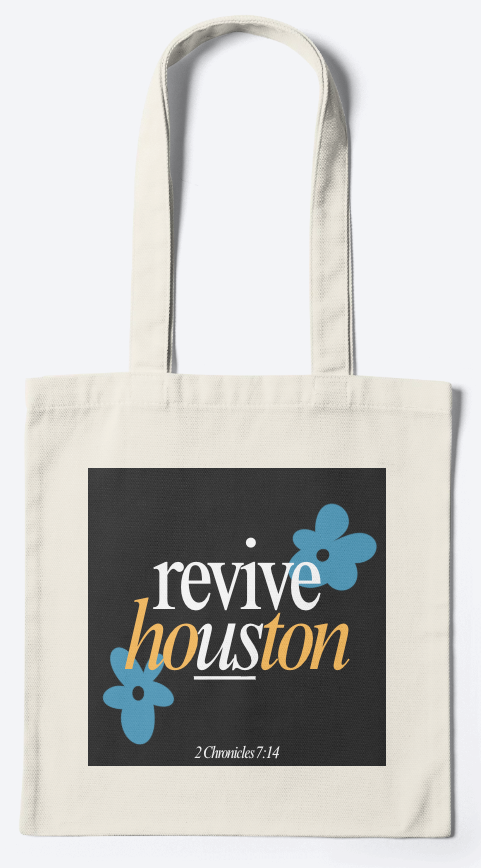 revive houston tote bag