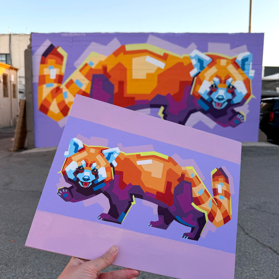 Hannah Webb theobanoth Obanoth artist painting mural