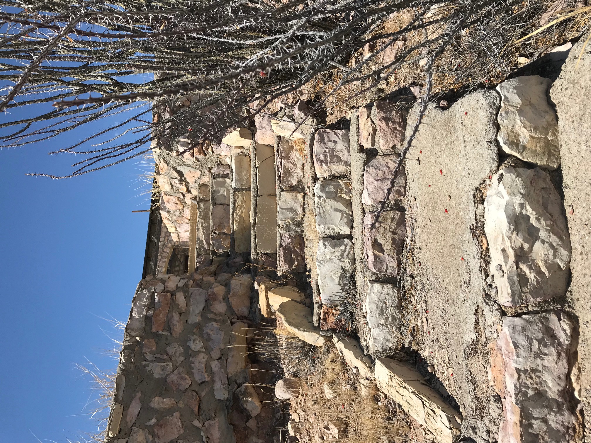 Many Rock Staircases lead to building sites