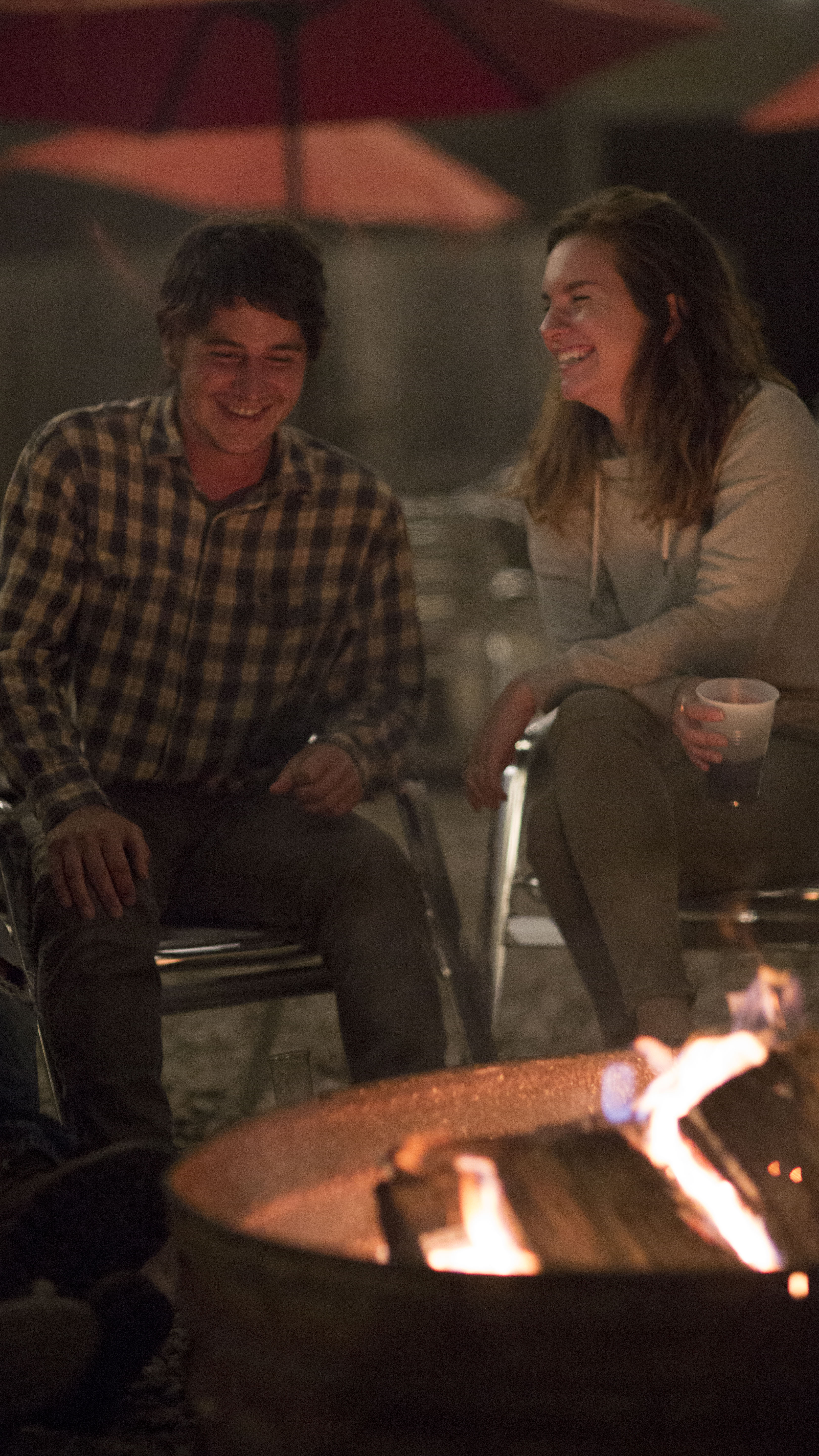 Enjoying the fire