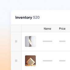 An inventory of stock created from a CMS collection in Wix Studio.