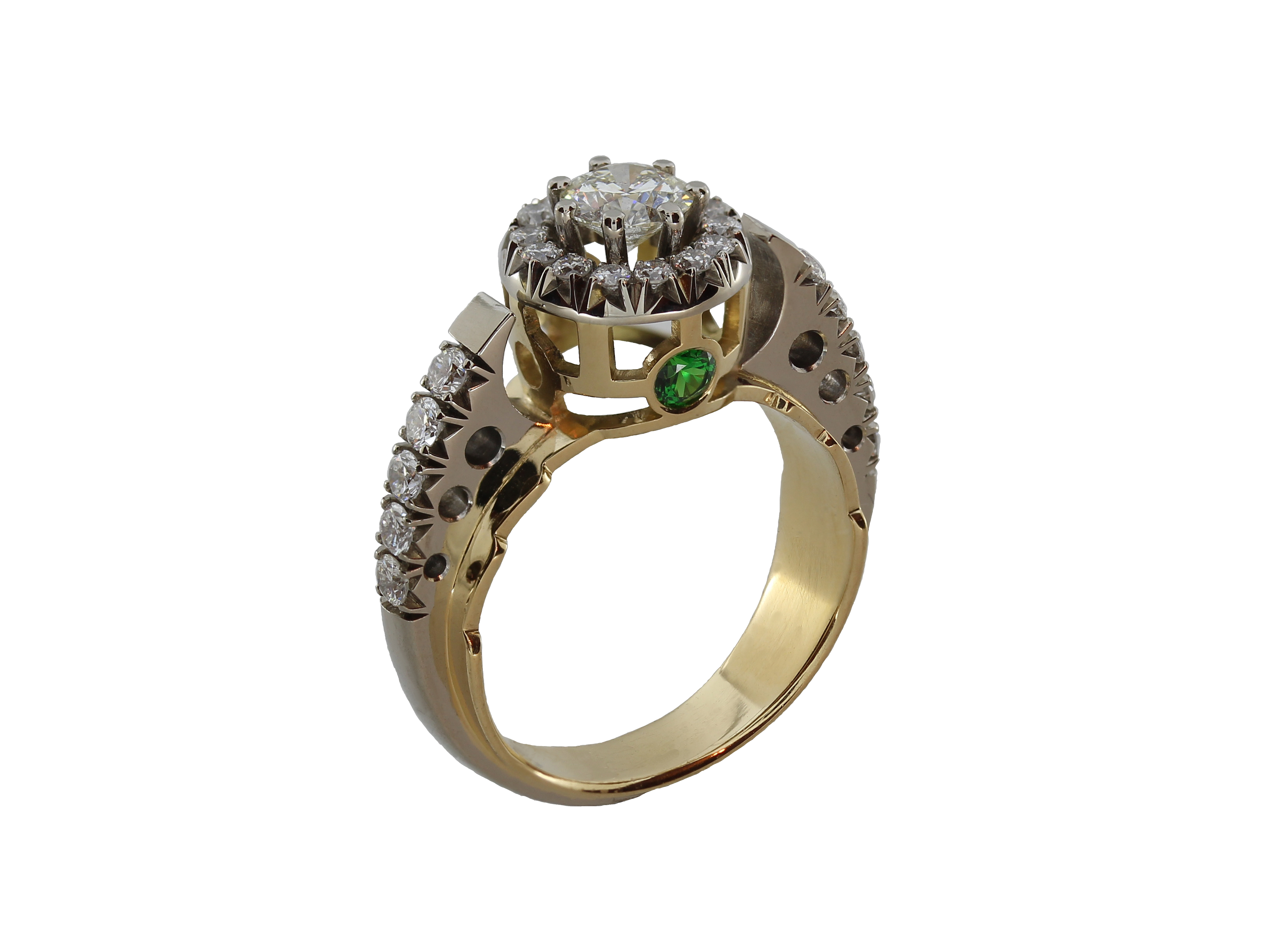 кольцо с бр 0,5 ct