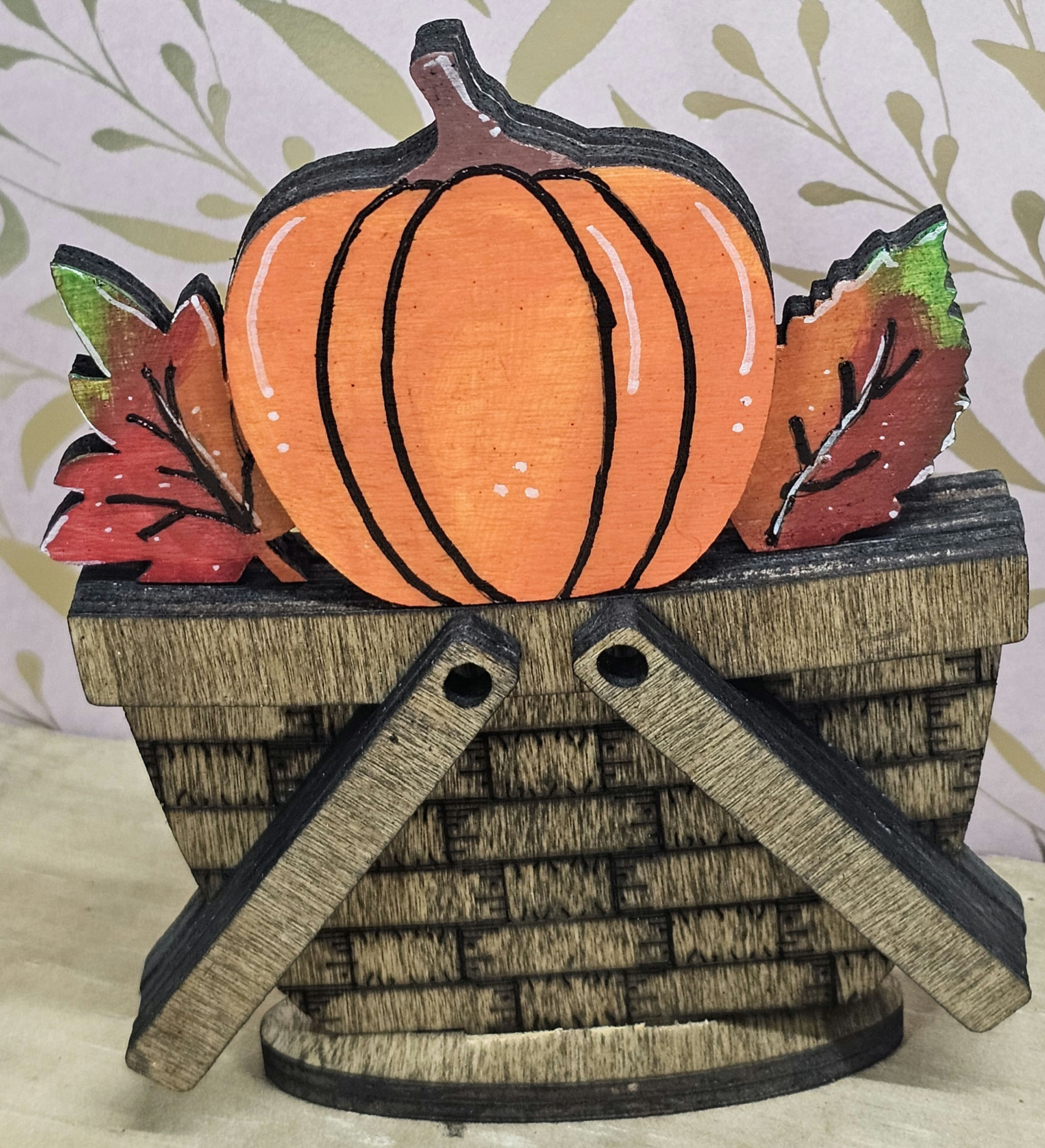Mini Fall Pumpkin Basket