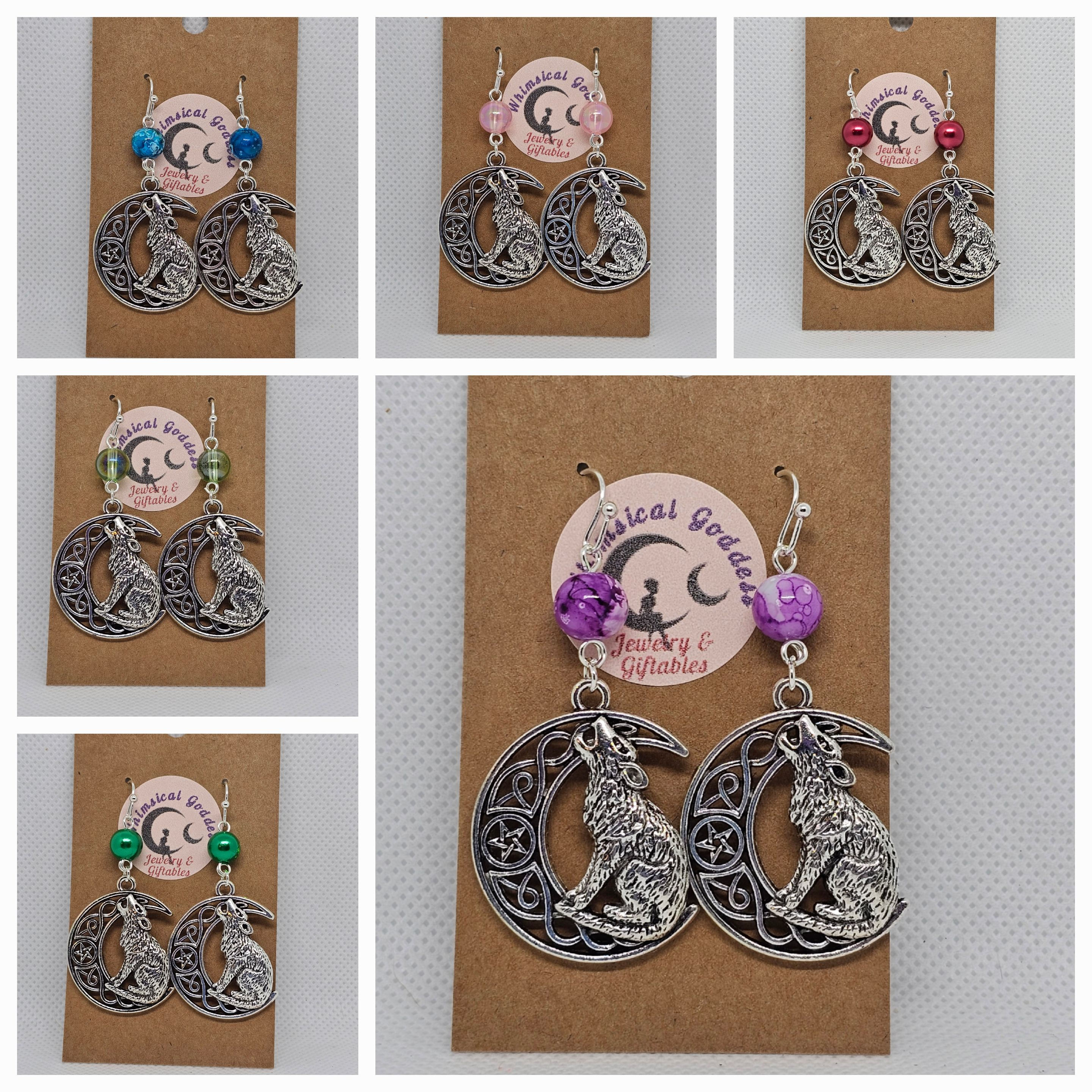Wolf Moon Earrings