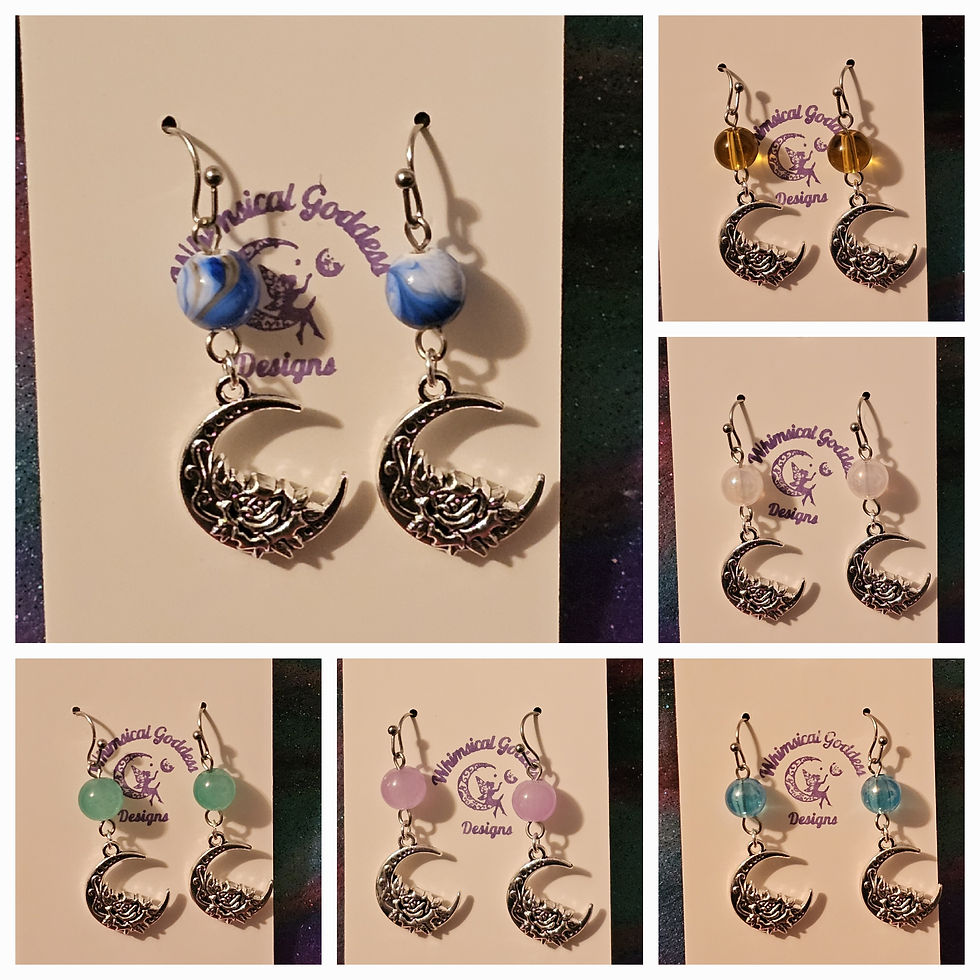 Thumbnail: Rose Moon Earrings