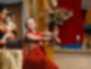High school student dancing in performance of the Life of Krishna 