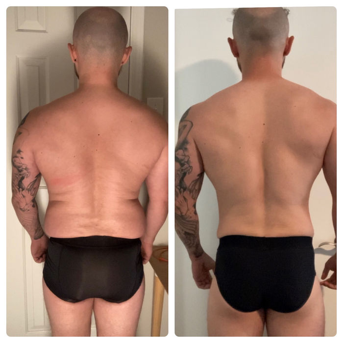 before and after photo