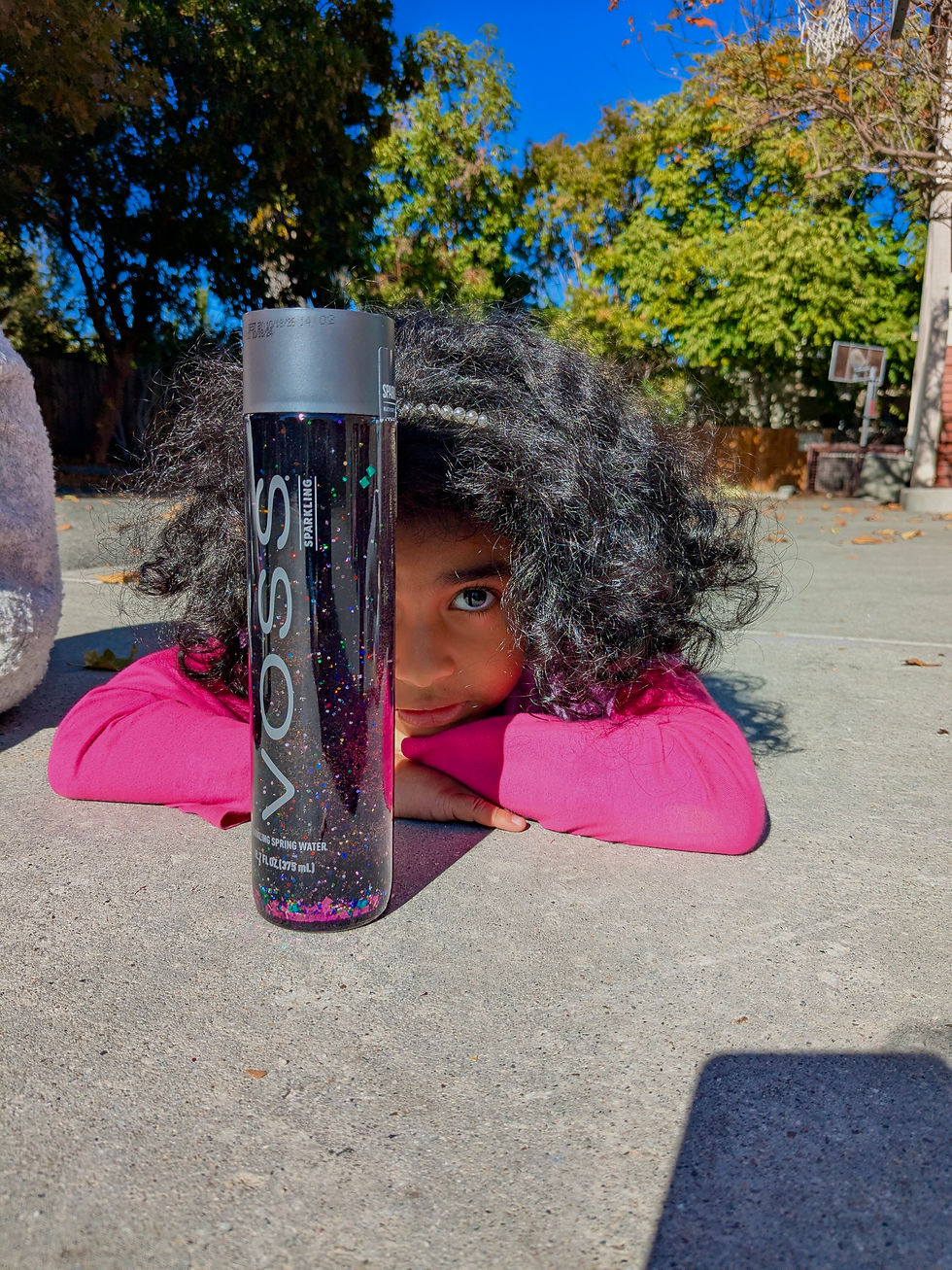 Living Wisdom student watches her glitter jar to help bring calm and focus