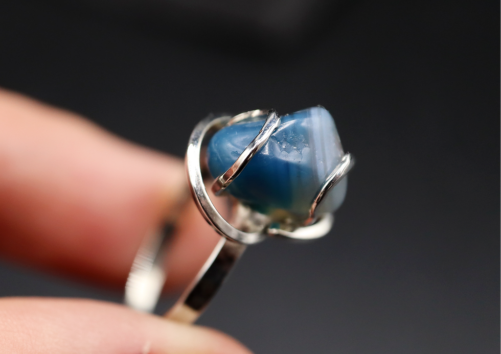 Miniaturbild: Blauer Achatring