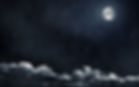 cielo di notte con luna piena