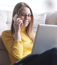 woman-in-yellow-long-sleeve-shirt-and-bl