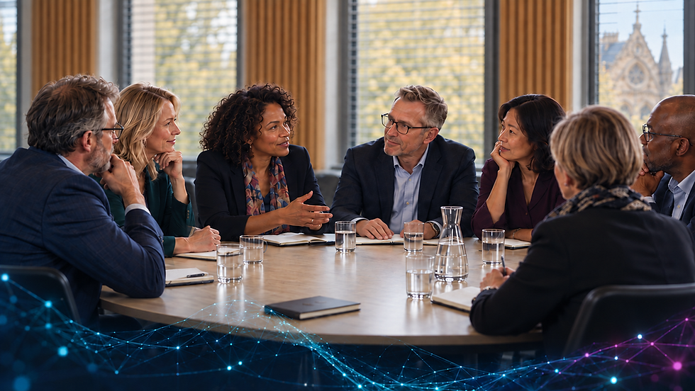 COO's & CFO's around table having a discussion