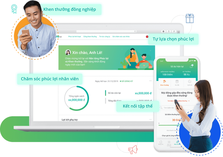 EveHR chú trọng vào tăng trải nghiệm nhân viên giúp gắn kết và tạo động lực cho nhân viên hiệu quả.