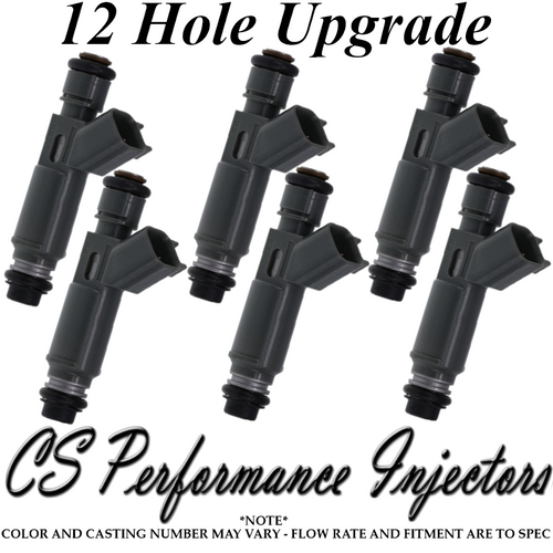 12Hole UPGRADE Fuel Injectors (6) set for 20052006 Jeep Wrangler TJ 4