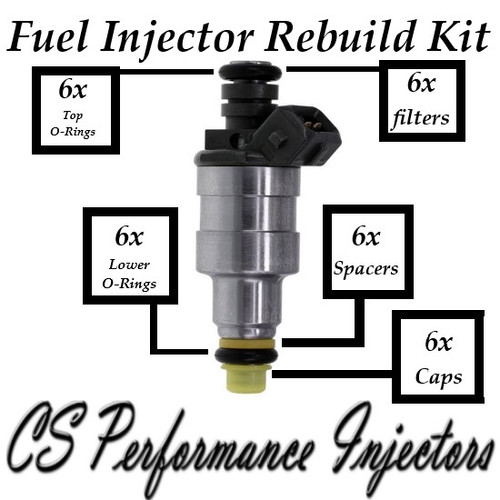 Fuel Injectors Rebuild Repair Kit fits 0280150157 8793 Jaguar 3.6L 4