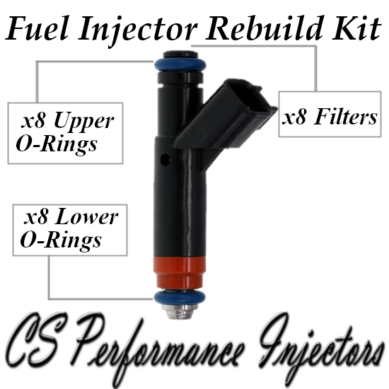 Fuel Injectors Rebuild Repair Kit fits 1L2E-D4A for 02-04 Ford Mercury 4.6L V8