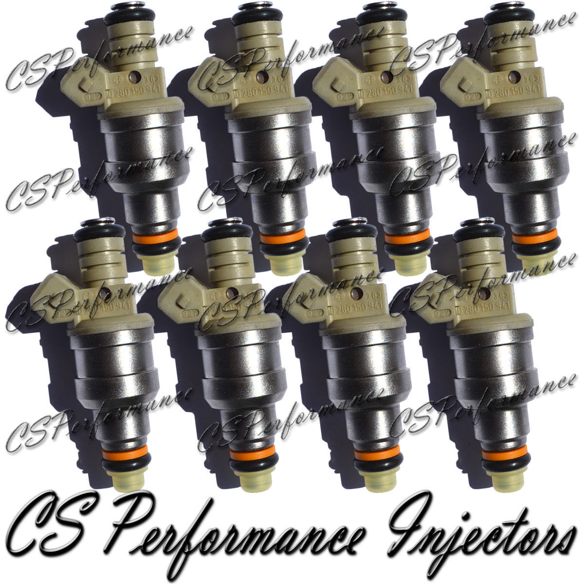 OEM Bosch Fuel Injectors Set (8) 0280150941 for 90-91 Ford Lincoln Merc 5.0 V8