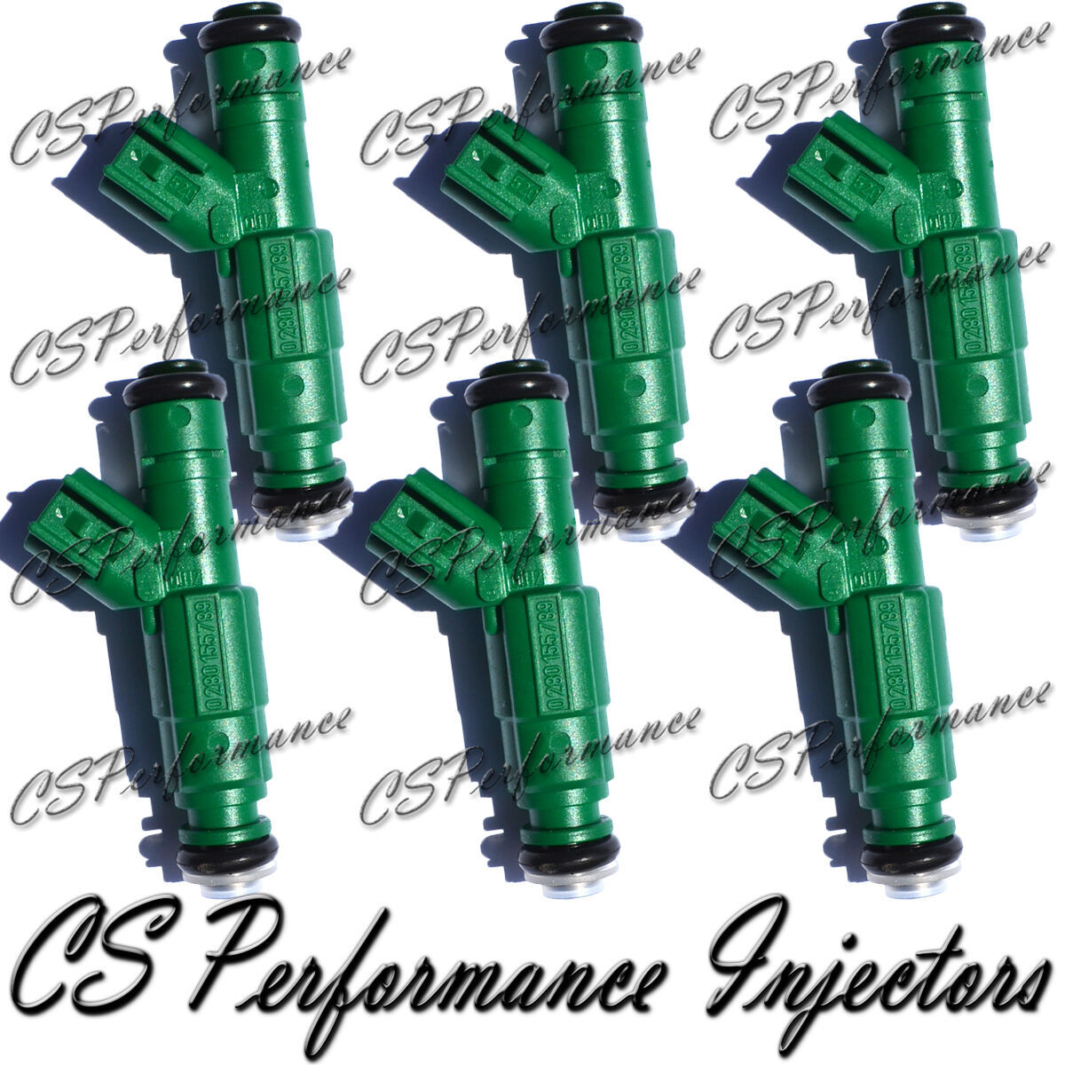 OEM Bosch Fuel Injectors (6) 0280155789 for Chrysler Dodge Plymouth 3.3L V6 Flex