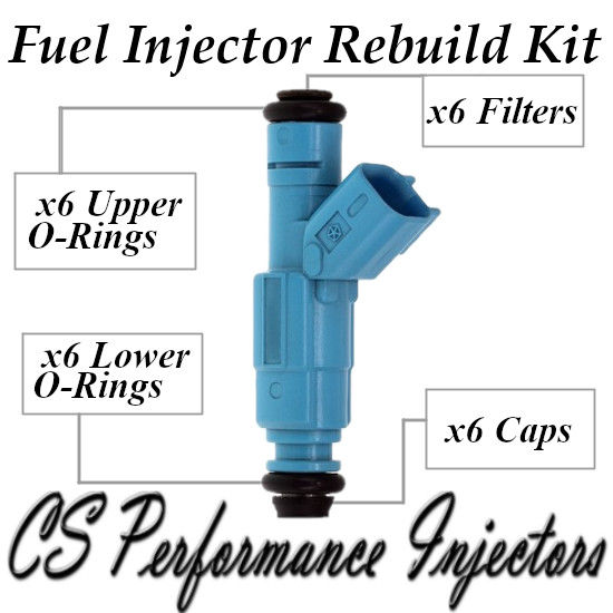 Fuel Injectors Rebuild Kit fits 0280155972 for 2002-2003 Dodge Jeep 3.7L V6