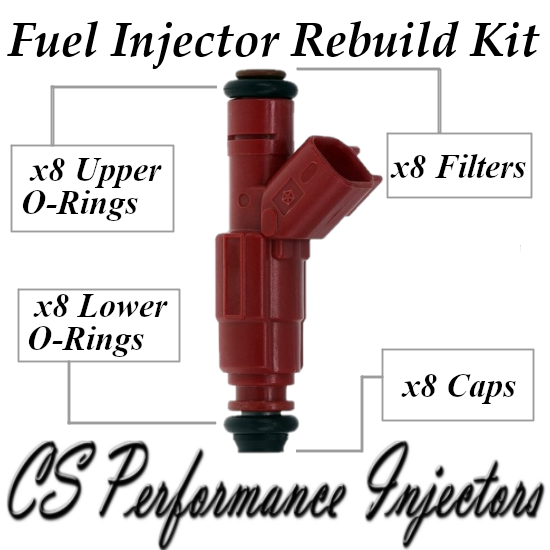 Fuel Injectors Rebuild Repair Kit fits 0280155934 for 00-03 Dodge 5.9L V8