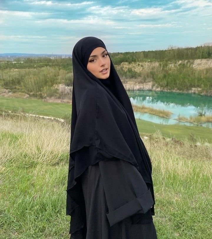 Thumbnail: Two layer black khimar