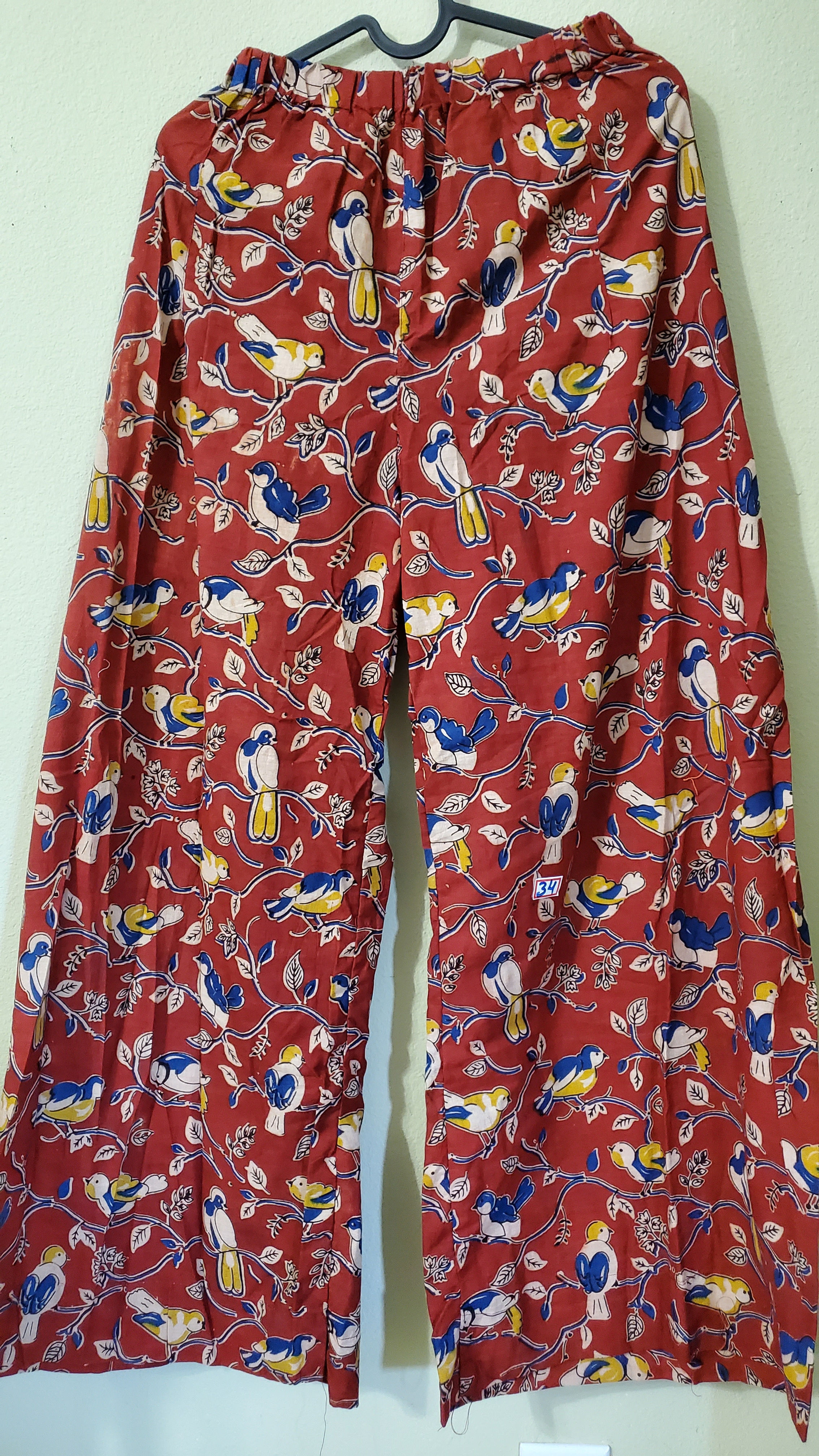 Kalamkari natural dyed fabric, palazzo