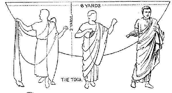 wrapping the toga
