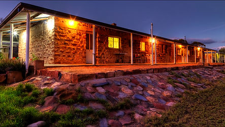 Merna Mora station showing stone homestead accommodation