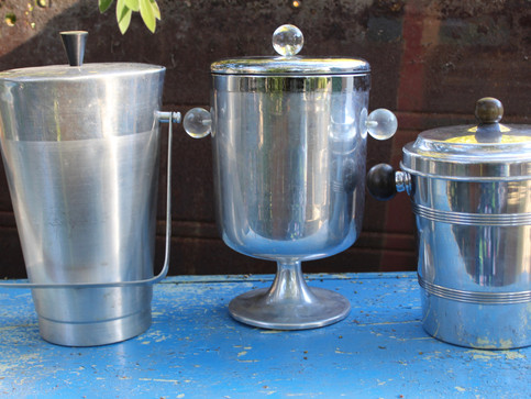 Silver ice buckets