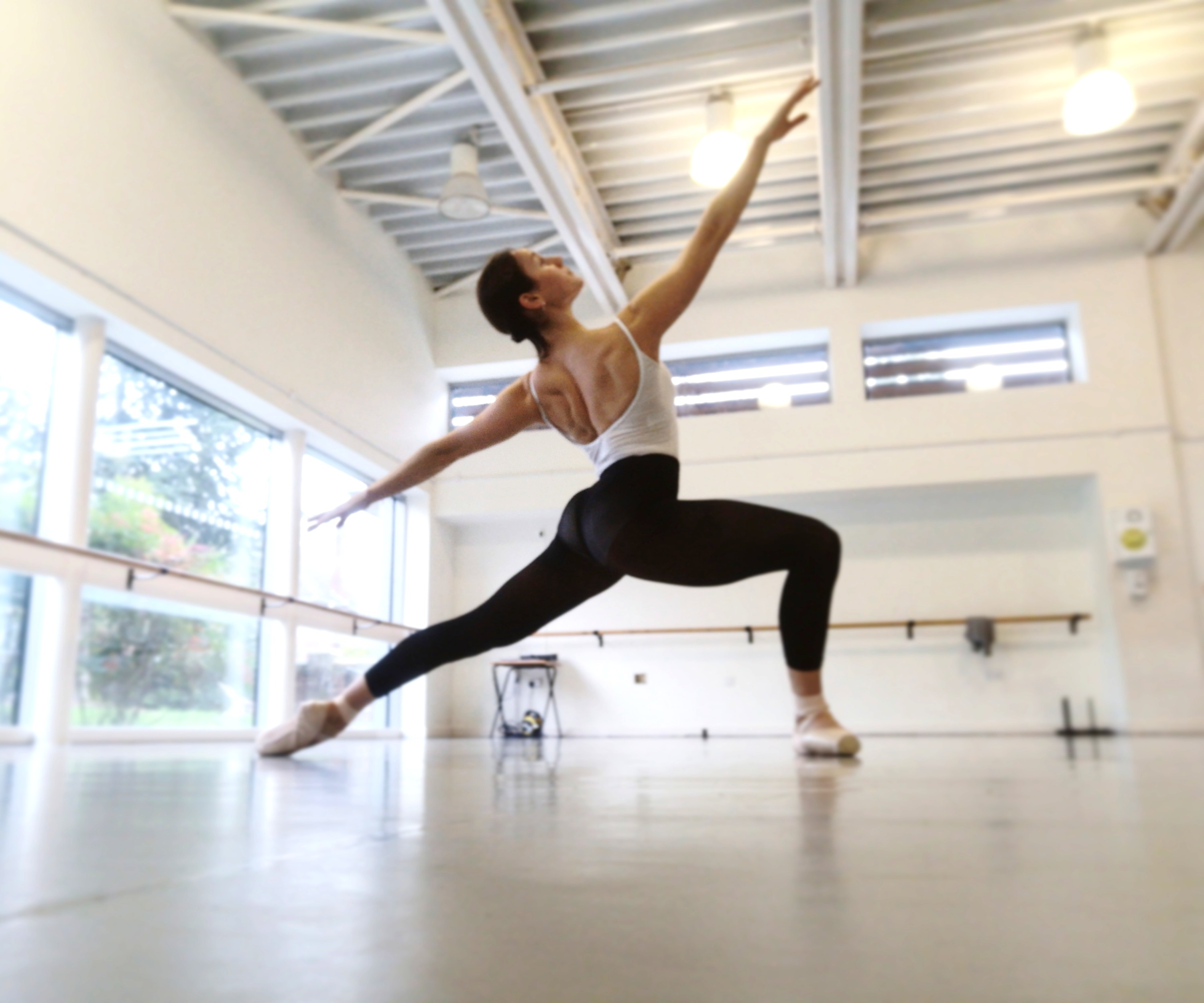 Rehearsing a gender neutral ballet solo in my second year at Rambert School of Ballet and Contemporary Dance