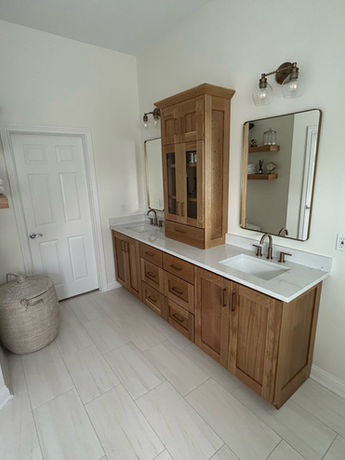 Custom Amish Vanity and Cabinetry
